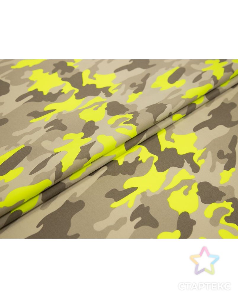 Сорочечная ткань с рисунком милитари, цвет коричнево-желтый арт. ГТ-7847-1-ГТ-34-9684-2-21-1 2