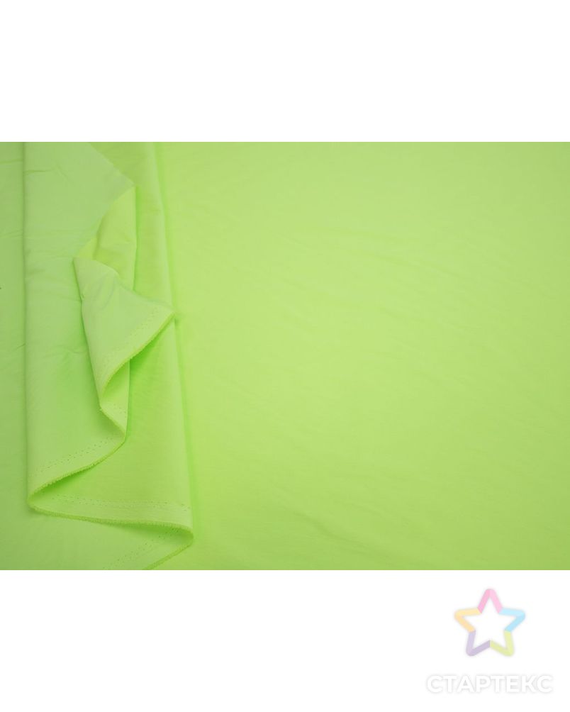 Классическая сорочечная ткань однотонная, цвет неоново-зеленый арт. ГТ-8126-1-ГТ-34-9937-1-27-1 5