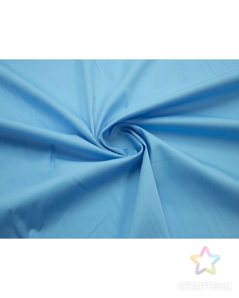 Классическая сорочечная ткань однотонная, цвет ярко-голубой арт. ГТ-8127-1-ГТ-34-9938-1-7-1 1