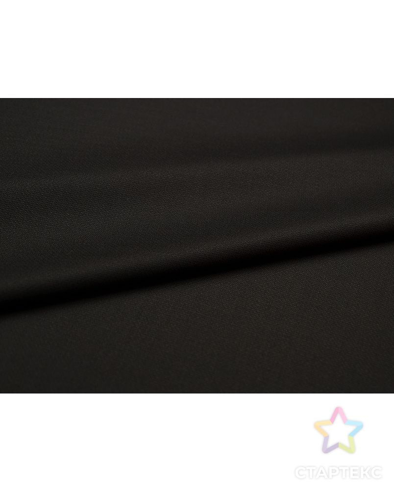 Костюмная ткань с текстурной поверхностью цвета черного кофе арт. ГТ-3723-1-ГТ0000350 5