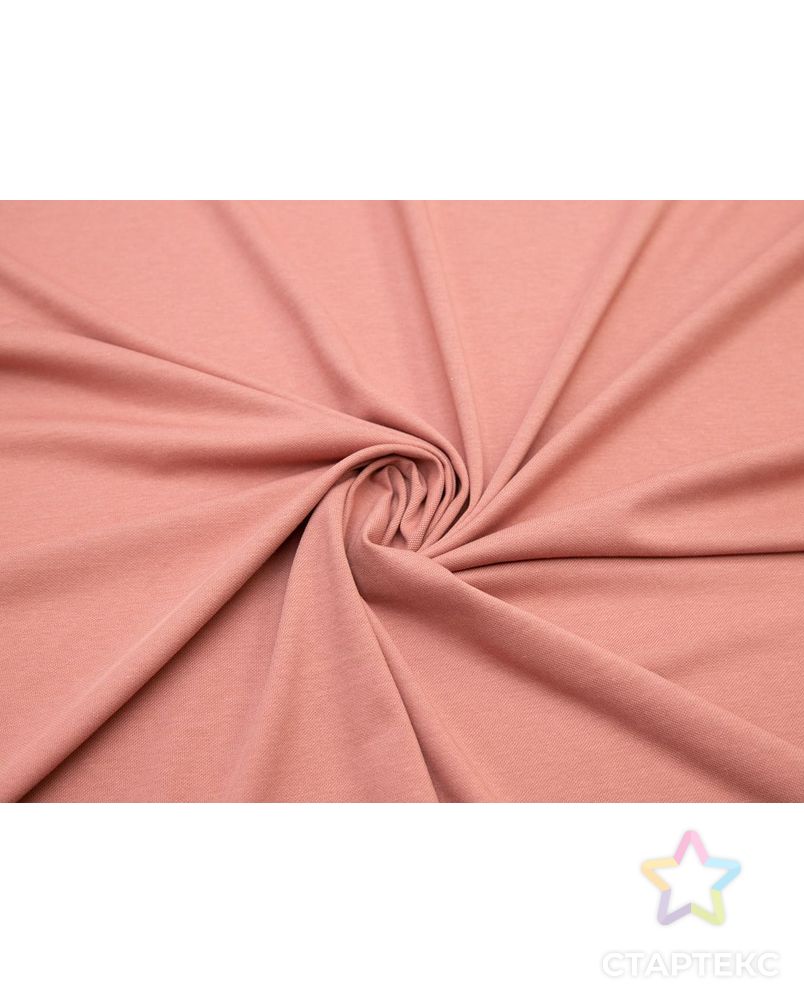 Трикотаж в стиле лакост, цвет пыльно-розовый арт. ГТ-8299-1-ГТ-36-10147-1-26-3 1