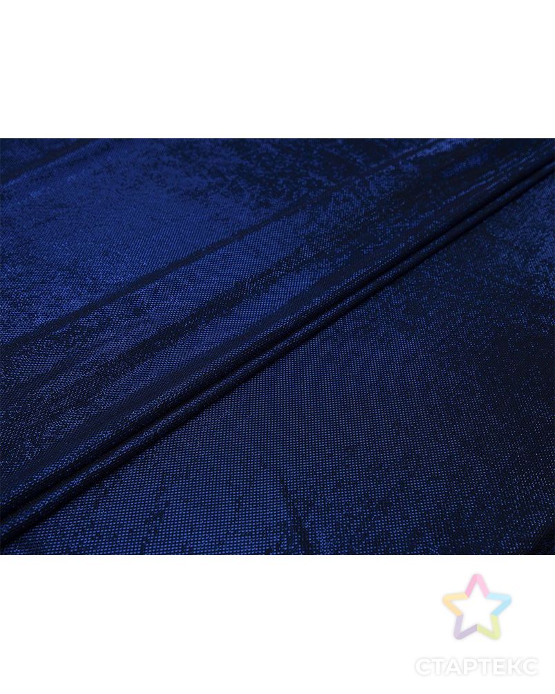 Трикотаж с поверхностью "соты", с люрексом, цвет синий арт. ГТ-8335-1-ГТ-36-10181-1-30-3 2