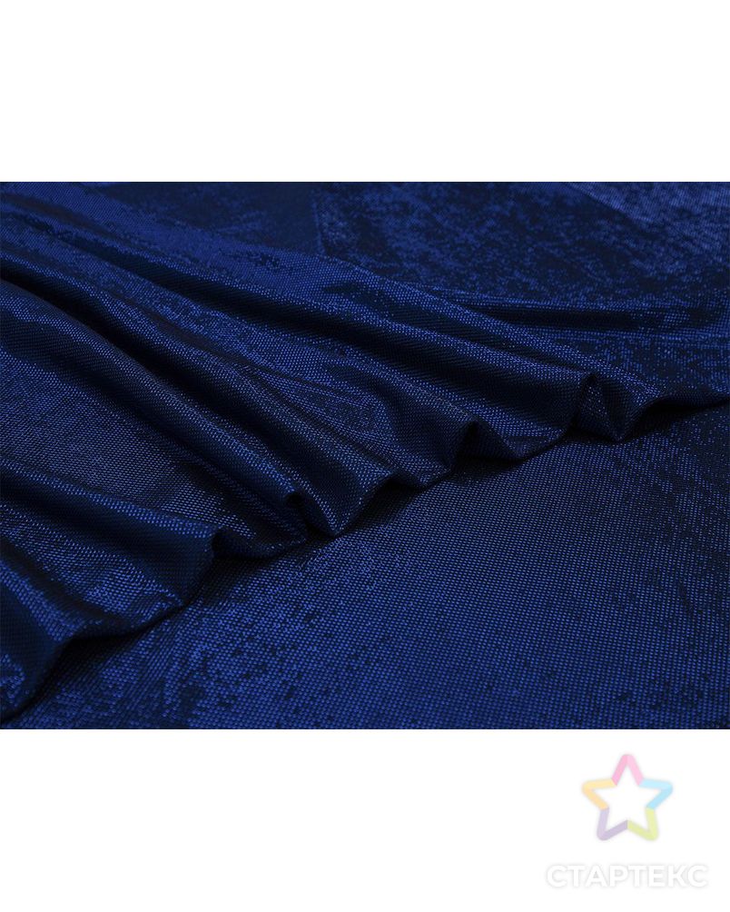 Трикотаж с поверхностью "соты", с люрексом, цвет синий арт. ГТ-8335-1-ГТ-36-10181-1-30-3 3