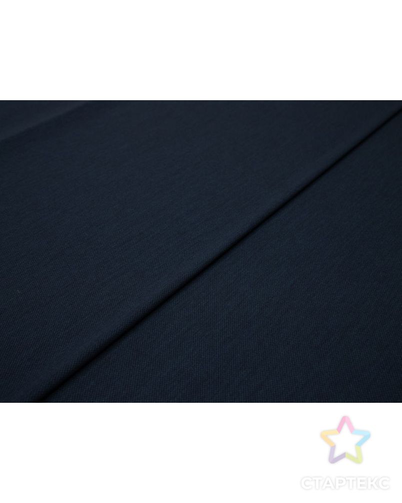 Трикотаж с поверхностью фактурной, цвет темно-синий арт. ГТ-8519-1-ГТ-36-10408-6-30-1 6