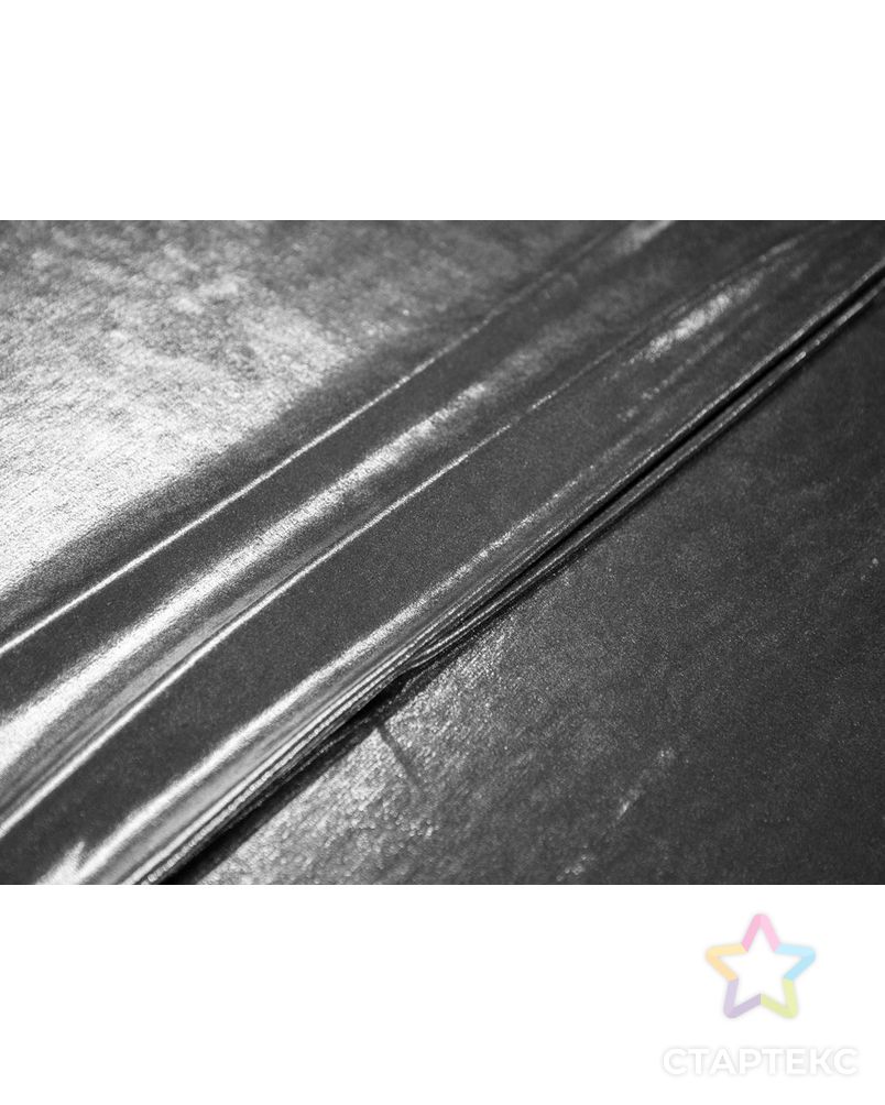 Трикотаж с эффектом "жидкого металла", цвет серебристый арт. ГТ-7071-1-ГТ-36-8944-1-28-1 2