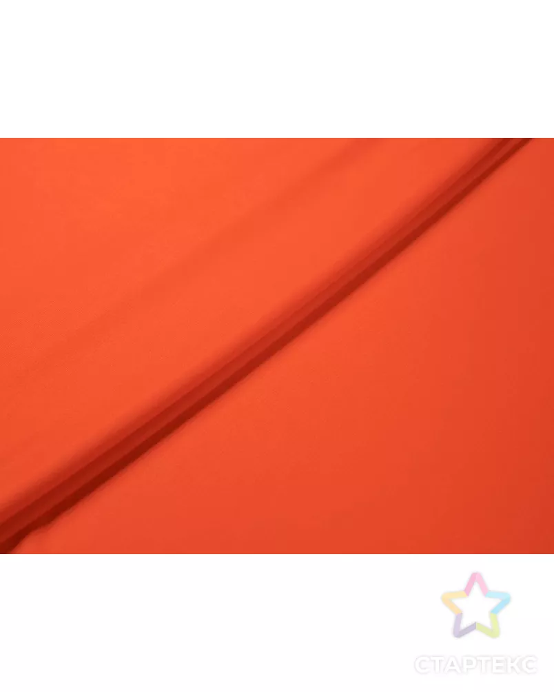 Трикотаж хлопковый двухсторонний, цвет апельсиновый арт. ГТ-7491-1-ГТ-36-9295-1-24-1 - рис. 2