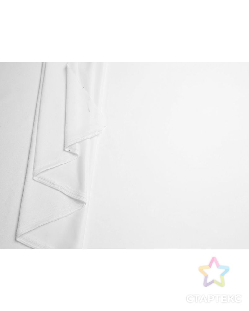 Трикотаж  с флисовой изнанкой, цвет белый арт. ГТ-7706-1-ГТ-36-9310-1-2-1 5