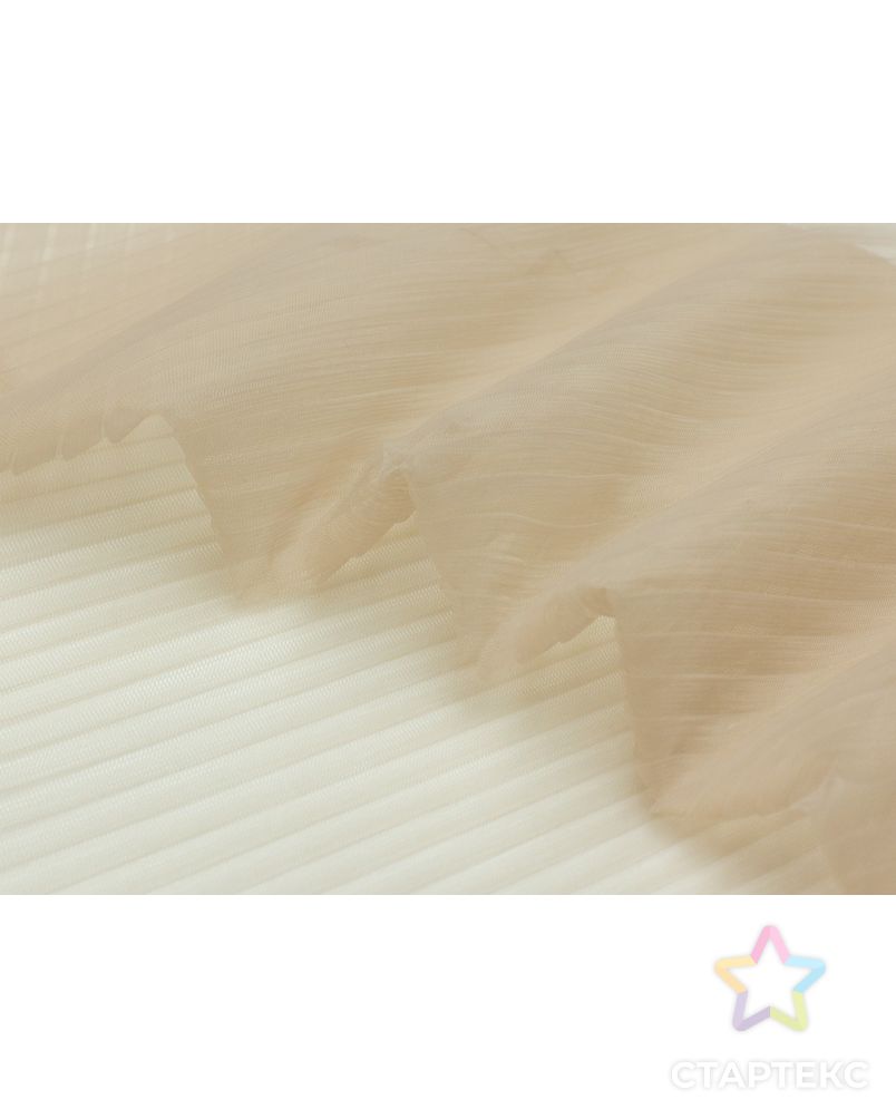 Плиссированный фатин, цвет песочный арт. ГТ-4492-1-ГТ-37-5995-1-1-1 2