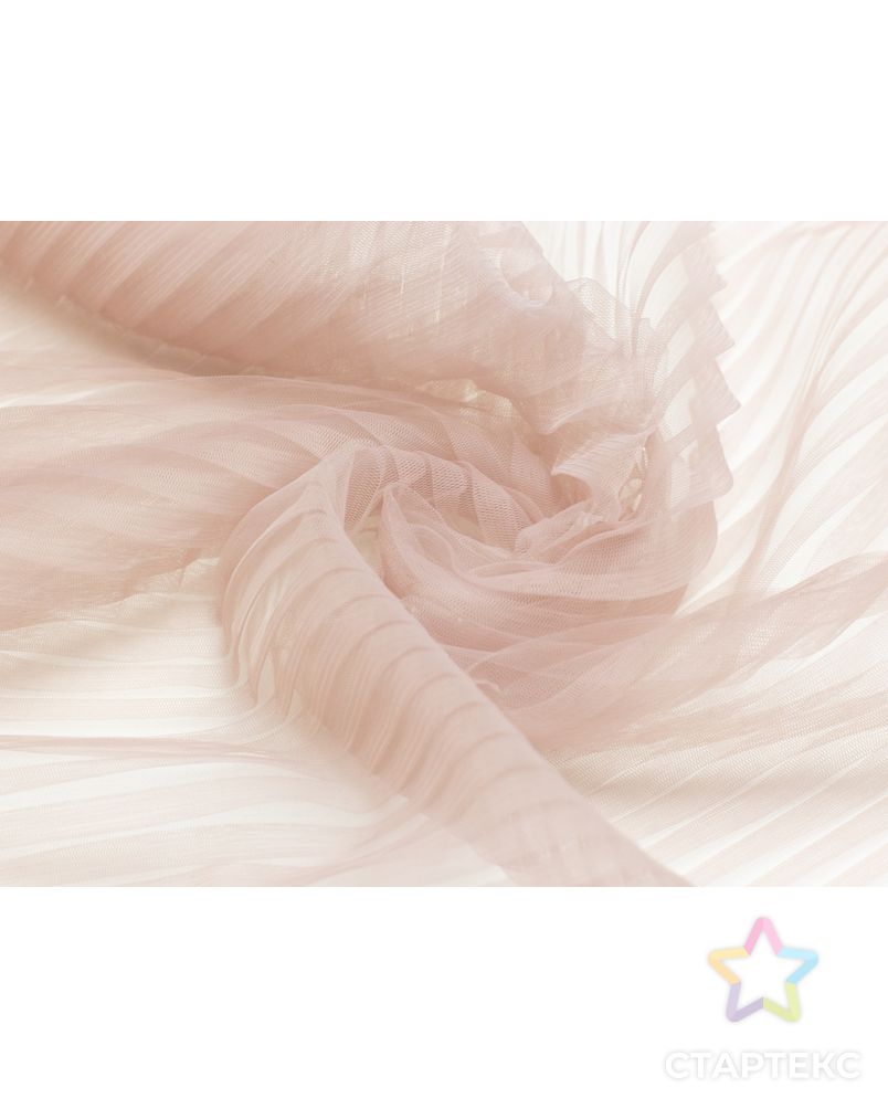 Плиссированный фатин, цвет пыльной розы арт. ГТ-4494-1-ГТ-37-5997-1-26-1