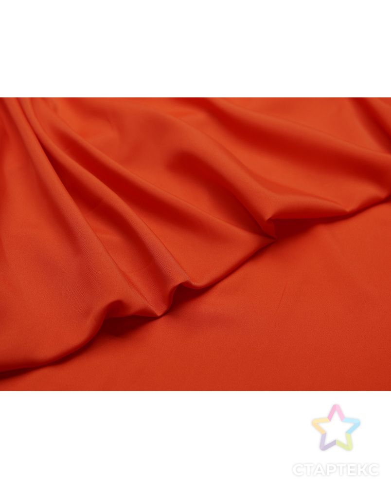 Однотонная вискозная подкладочная ткань насыщенного красно-оранжевого цвета арт. ГТ-3741-1-ГТ0000375 1