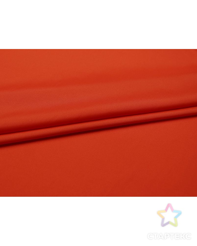 Однотонная вискозная подкладочная ткань насыщенного красно-оранжевого цвета арт. ГТ-3741-1-ГТ0000375 2