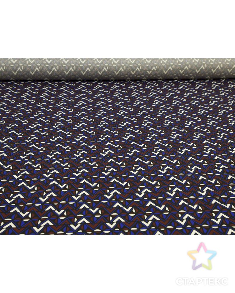 Хлопок репсового плетения с геометрическим принтом арт. ГТ-8566-1-ГТ-38-10451-14-21-1 4