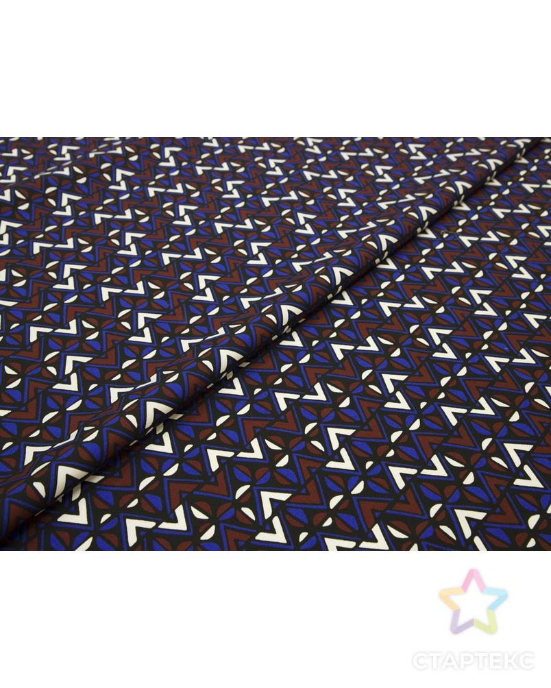 Хлопок репсового плетения с геометрическим принтом арт. ГТ-8566-1-ГТ-38-10451-14-21-1 6