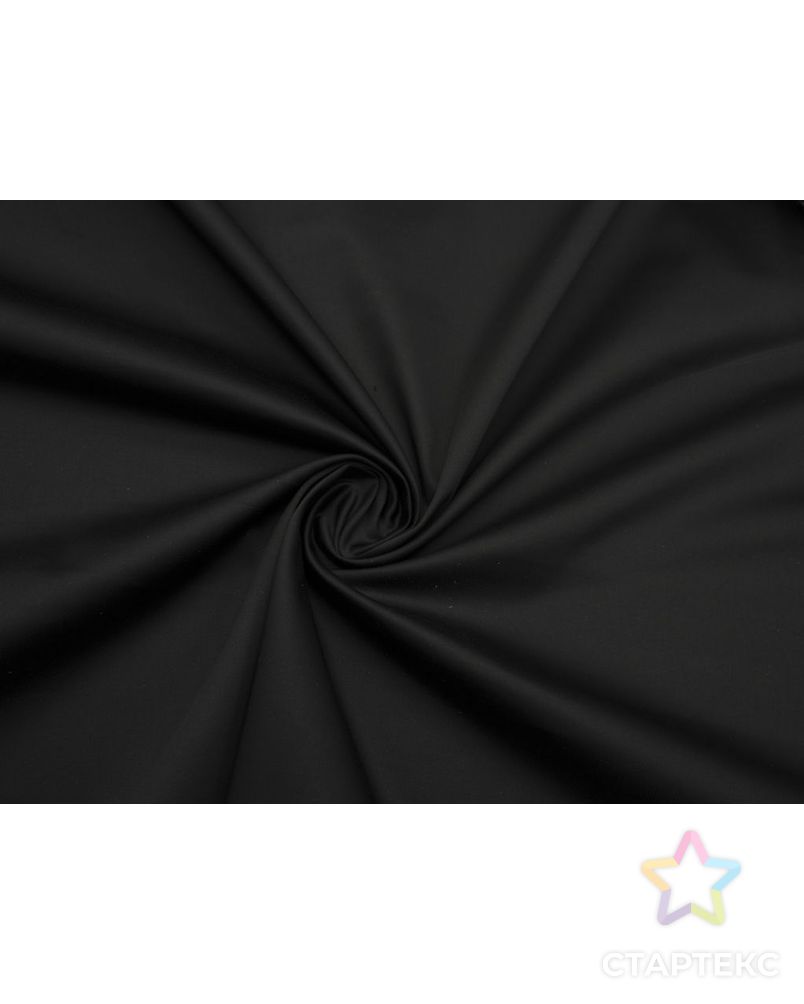 Костюмно-плательный хлопок однотонный, цвет черный арт. ГТ-8569-1-ГТ-38-10461-1-38-1 1