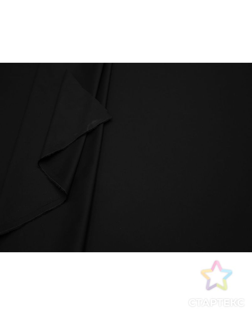 Костюмно-плательный хлопок матовый, цвет черный арт. ГТ-8673-1-ГТ-38-10576-1-38-1 5