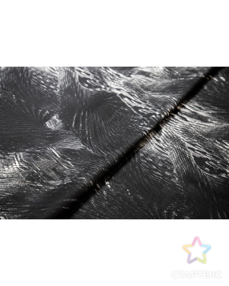 Костюмно-плательный хлопок с абстрактным рисунком, цвет черно-белый арт. ГТ-6631-1-ГТ-38-8435-2-37-1 7