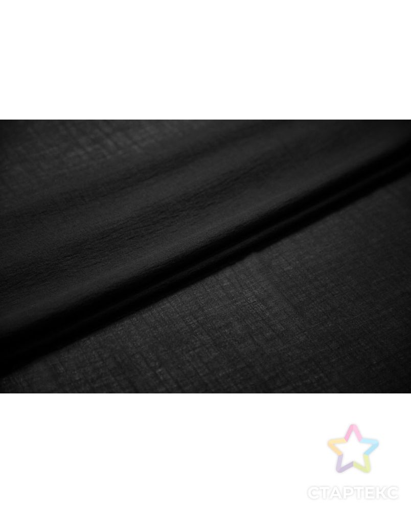 Рубашечно-плательный хлопок с эффектом жатки, цвет черный арт. ГТ-6904-1-ГТ-38-8739-1-38-3 2