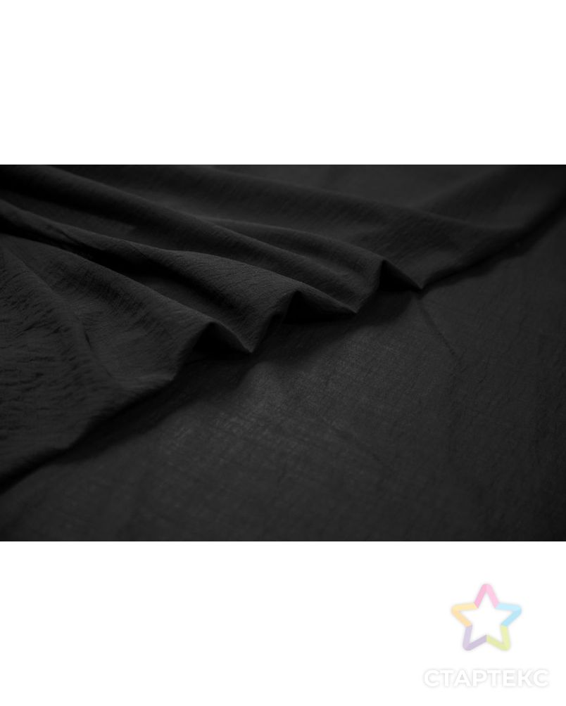 Рубашечно-плательный хлопок с эффектом жатки, цвет черный арт. ГТ-6904-1-ГТ-38-8739-1-38-3 3