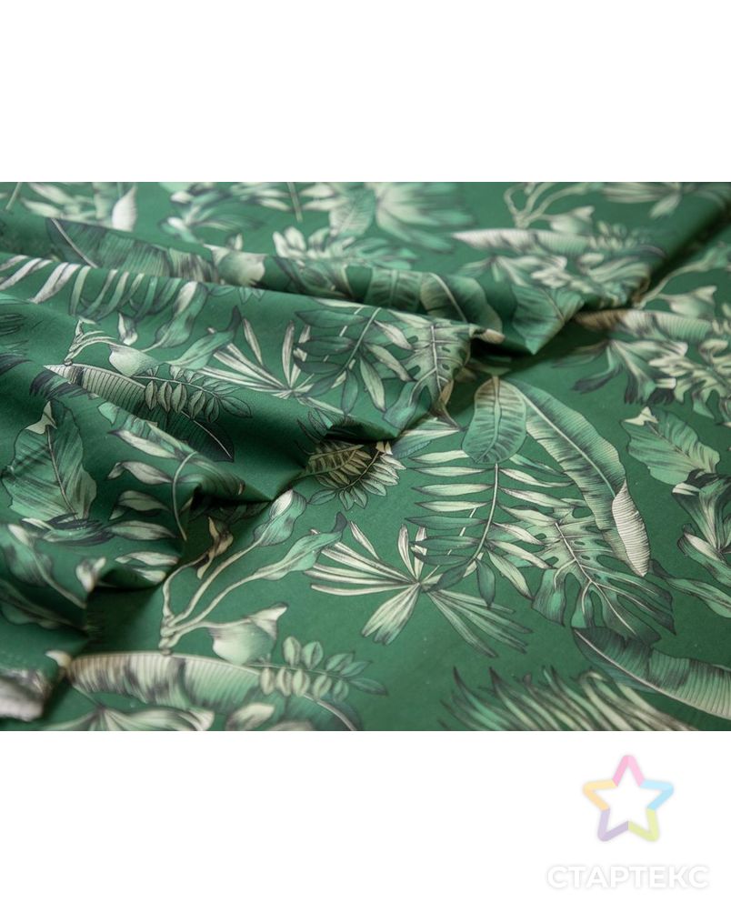 Рубашечно-плательный хлопок с  растительным рисунком, в зеленых цветах арт. ГТ-7045-1-ГТ-38-8916-11-10-1 3