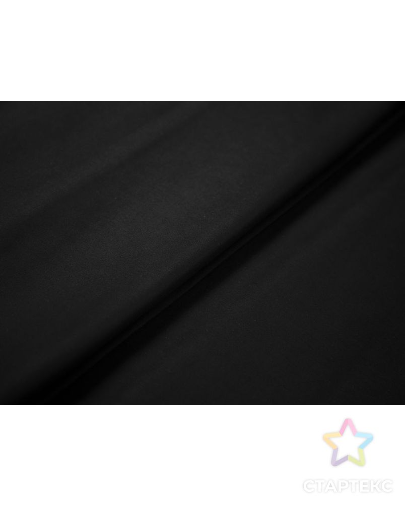 Костюмно-плательный хлопок однотонный, цвет черный матовый арт. ГТ-7200-1-ГТ-38-8961-1-38-1 2