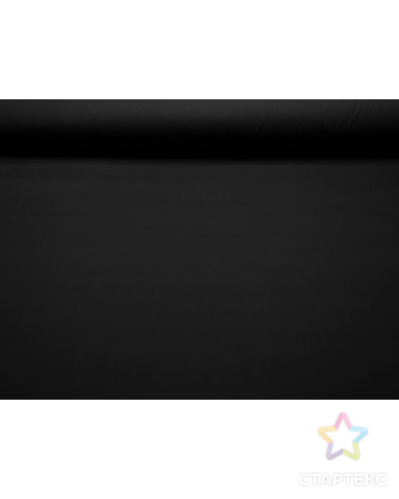 Костюмно-плательный хлопок однотонный, цвет черный матовый арт. ГТ-7200-1-ГТ-38-8961-1-38-1 4