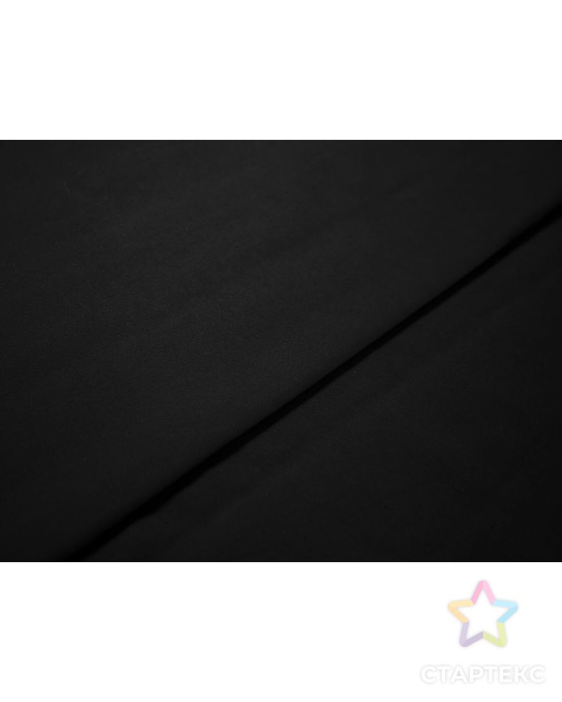 Костюмно-плательный хлопок однотонный, цвет черный матовый арт. ГТ-7200-1-ГТ-38-8961-1-38-1 6