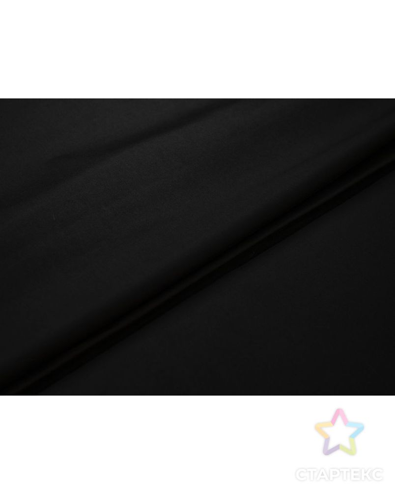 Костюмно-плательный хлопок матовый, черного цвета арт. ГТ-7214-1-ГТ-38-8989-1-38-1 2