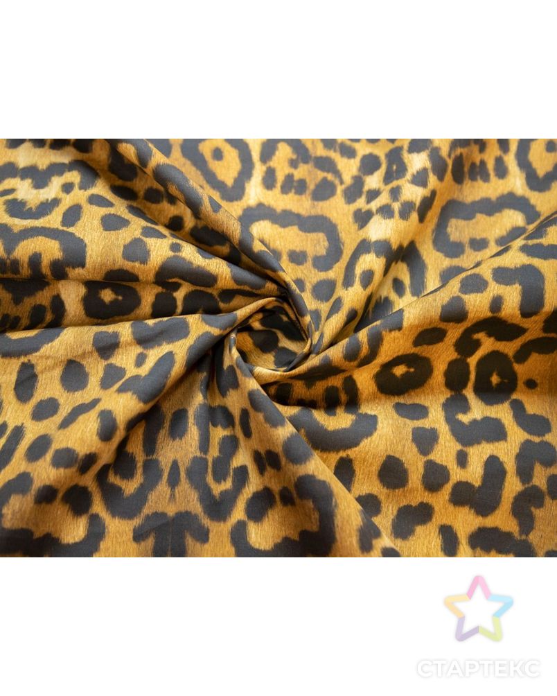 Хлопок рубашечно-плательный с  рисунком "Леопард", в коричневых тонах арт. ГТ-7369-1-ГТ-38-9055-13-14-1 1