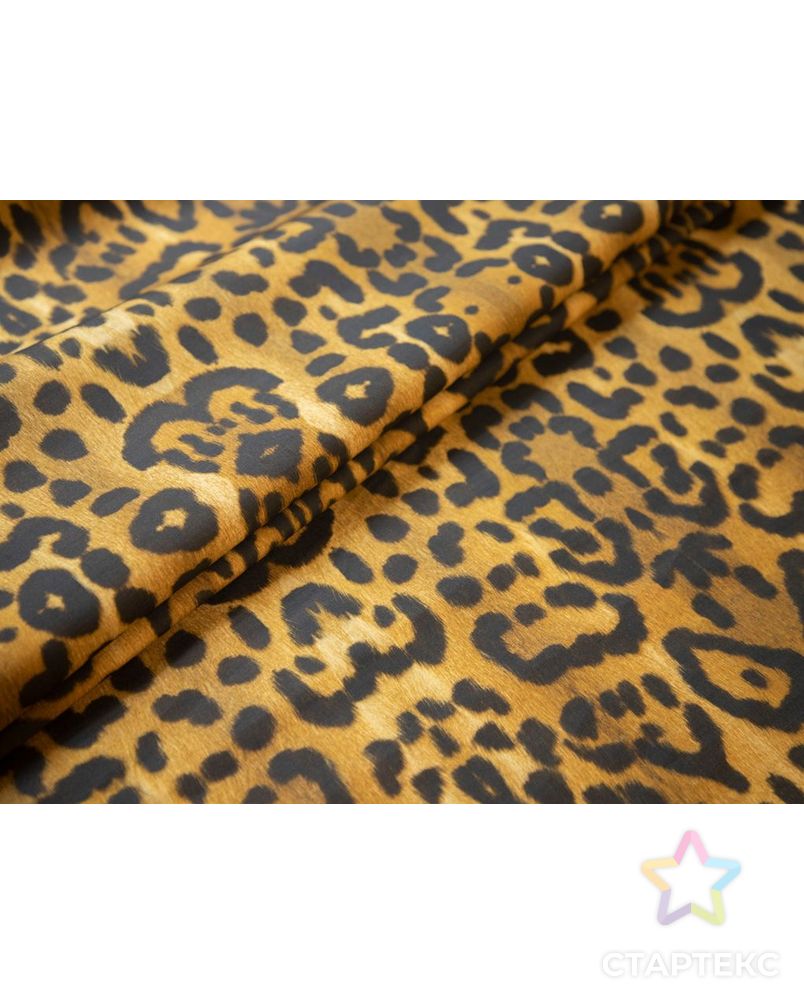 Хлопок рубашечно-плательный с  рисунком "Леопард", в коричневых тонах арт. ГТ-7369-1-ГТ-38-9055-13-14-1 2