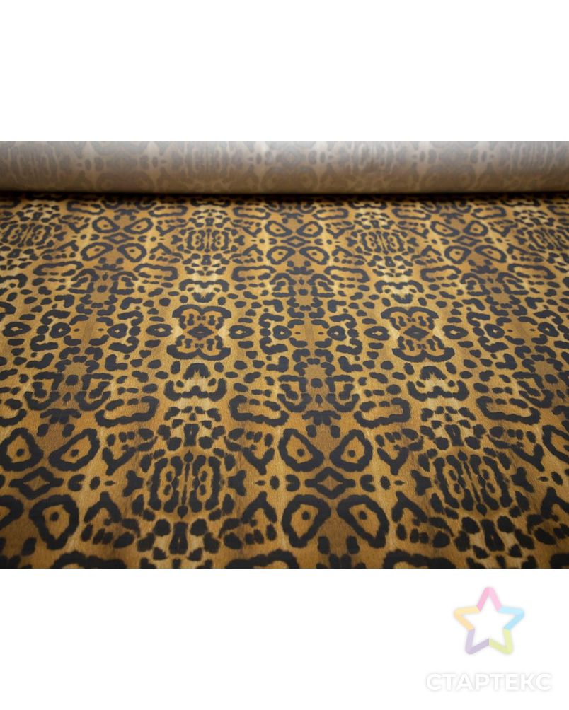 Хлопок рубашечно-плательный с  рисунком "Леопард", в коричневых тонах арт. ГТ-7369-1-ГТ-38-9055-13-14-1 4