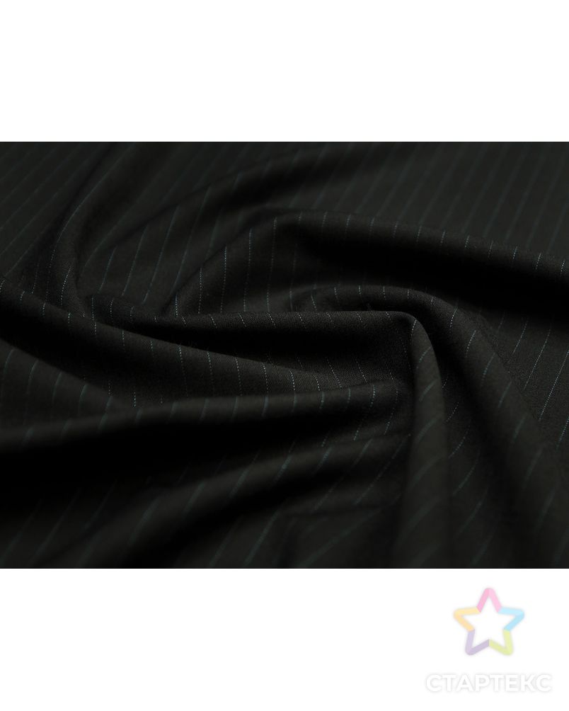 Классическая костюмная ткань в пунктирную полоску (266 гр/м2) арт. ГТ-3755-1-ГТ0000389 3