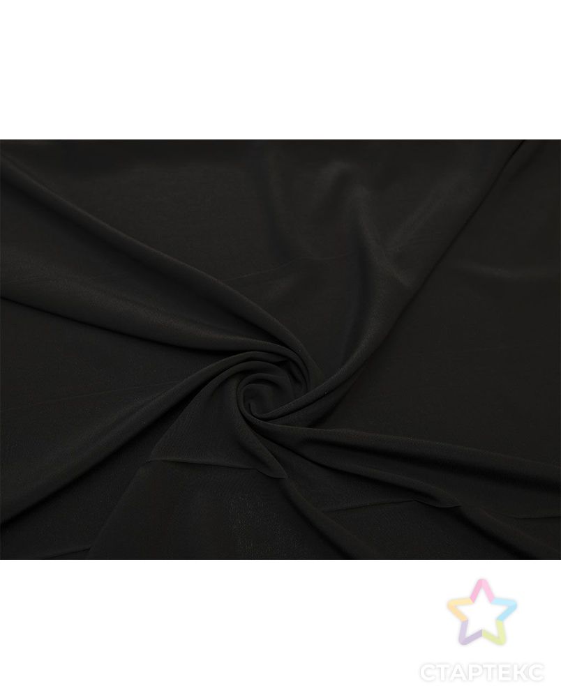 Креп шелковый блузочно-плательный, цвет черный арт. ГТ-8347-1-ГТ-39-10209-1-38-1 1