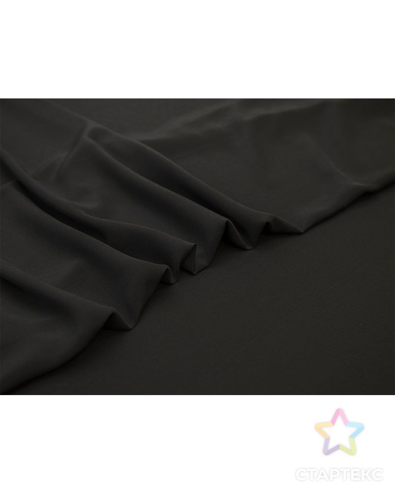 Креп шелковый блузочно-плательный, цвет черный арт. ГТ-8347-1-ГТ-39-10209-1-38-1 3