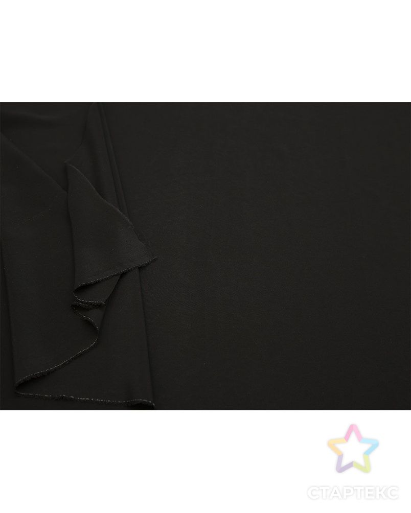 Креп шелковый блузочно-плательный, цвет черный арт. ГТ-8347-1-ГТ-39-10209-1-38-1 5