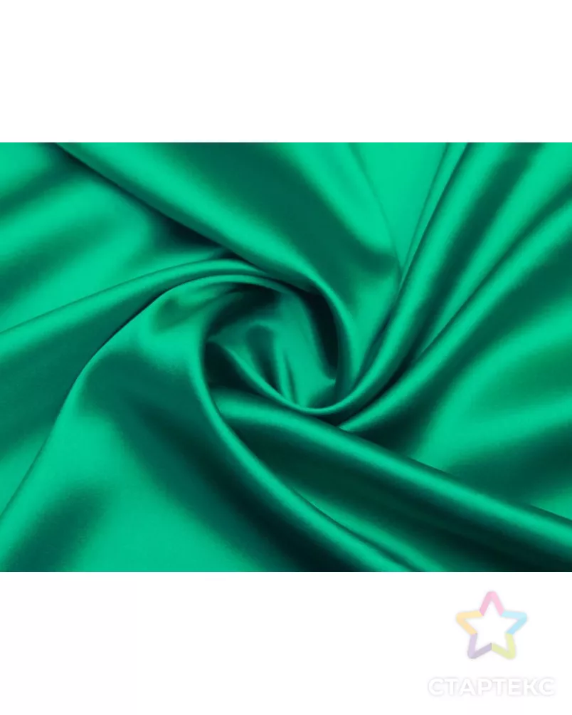 Блузочно-плательный шелк атласный, цвет ярко-зеленый арт. ГТ-8847-1-ГТ-39-10750-1-10-1 - рис. 1