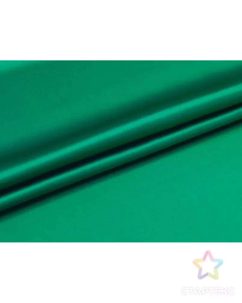 Блузочно-плательный шелк атласный, цвет ярко-зеленый арт. ГТ-8847-1-ГТ-39-10750-1-10-1 - рис. 2