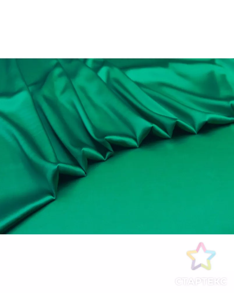 Блузочно-плательный шелк атласный, цвет ярко-зеленый арт. ГТ-8847-1-ГТ-39-10750-1-10-1 - рис. 3
