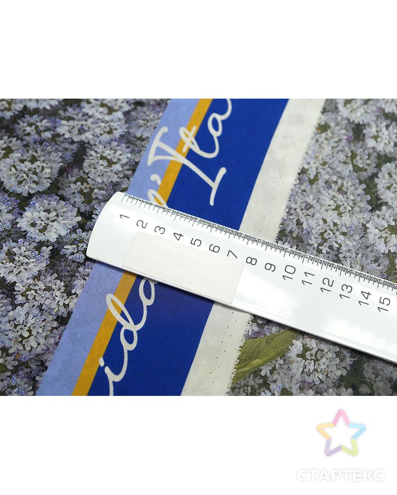 Блузочно-плательный шелк с голубыми луговыми цветами арт. ГТ-4543-1-ГТ-39-6079-11-21-1 6