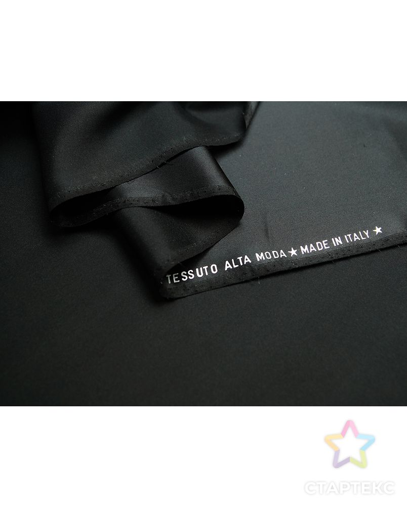 Изысканный блузочный шёлк , цвет чёрный арт. ГТ-5267-1-ГТ-39-6960-1-38-1 1