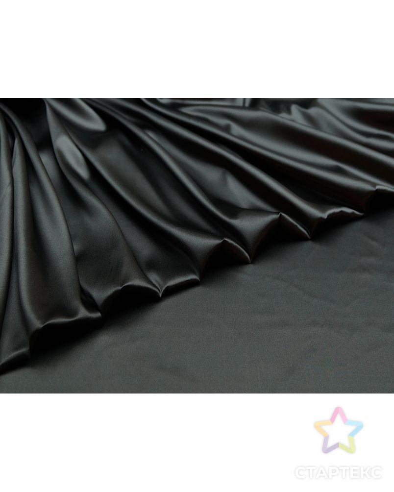 Изысканный блузочный шёлк , цвет чёрный арт. ГТ-5267-1-ГТ-39-6960-1-38-1