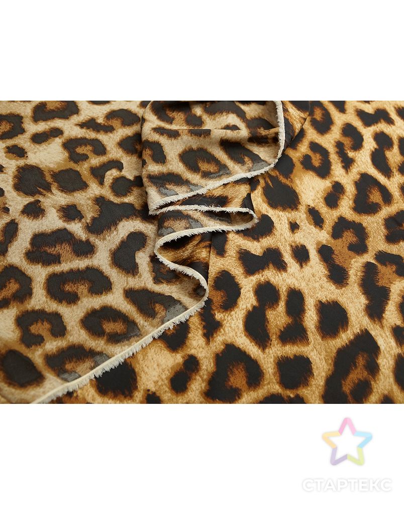 Искусственный шелк с рисунком "леопард" арт. ГТ-5632-1-ГТ-39-7364-13-21-1 2