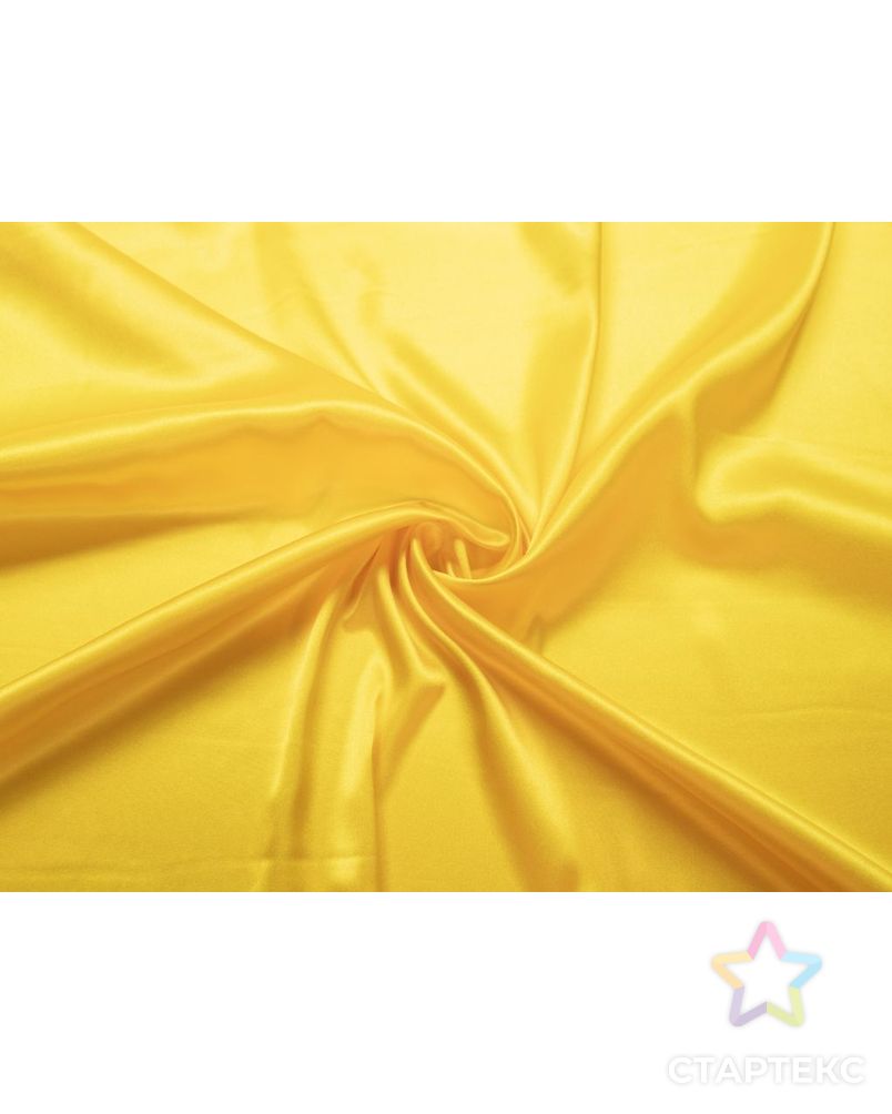 Блузочно-плательный шелк атласный, цвет солнечный жёлтый арт. ГТ-7410-1-ГТ-39-9117-1-9-1 1