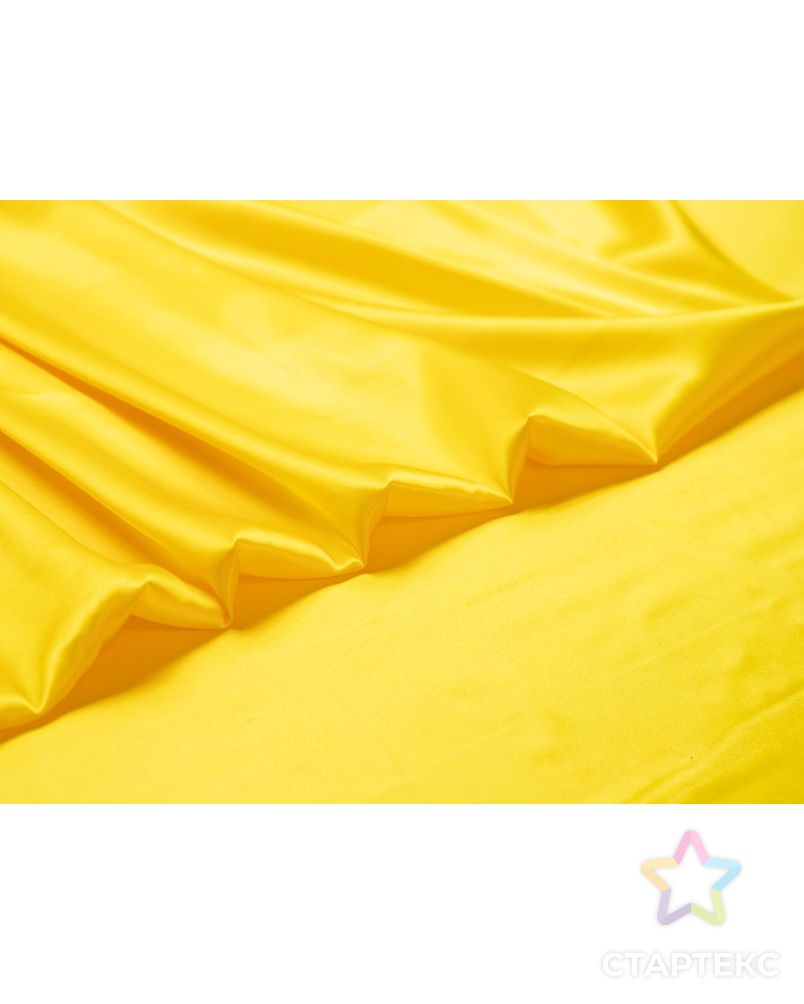 Блузочно-плательный шелк атласный, цвет солнечный жёлтый арт. ГТ-7410-1-ГТ-39-9117-1-9-1 3