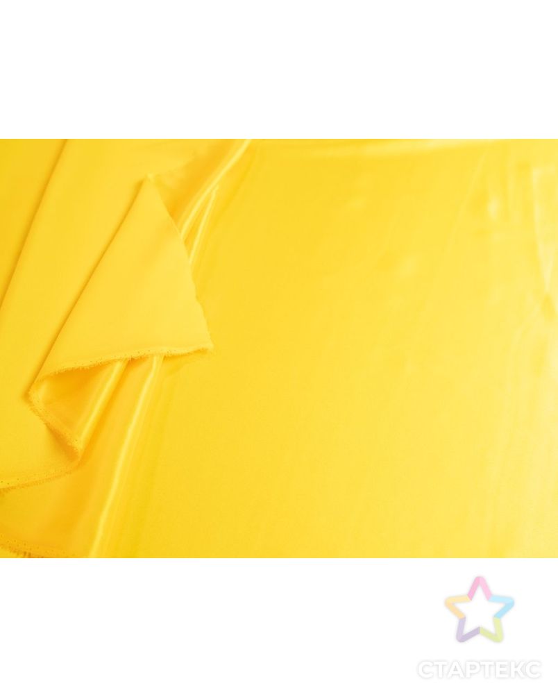 Блузочно-плательный шелк атласный, цвет солнечный жёлтый арт. ГТ-7410-1-ГТ-39-9117-1-9-1 5