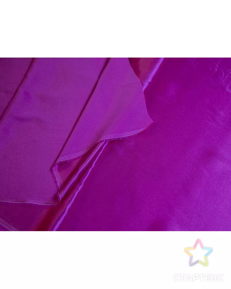 Блузочно-плательный шелк атласный, цвет фуксия арт. ГТ-7415-1-ГТ-39-9161-1-35-1 - рис. 5