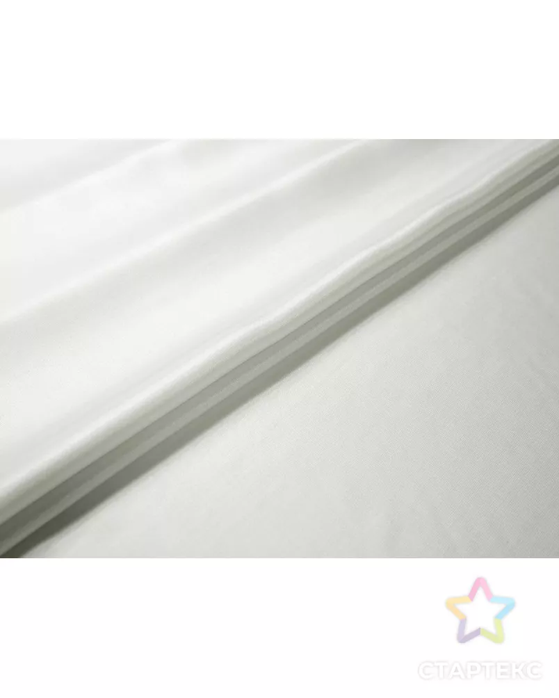 Блузочно-плательный шелк  с блеском, цвет айвори арт. ГТ-7711-1-ГТ-39-9318-1-20-1 - рис. 2