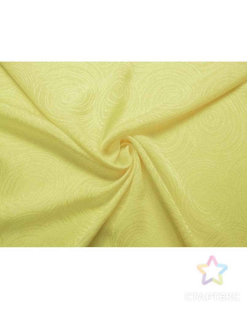 Блузочно-плательный шелк жатый с  рисунком "спирали", цвет желтый арт. ГТ-7714-1-ГТ-39-9340-2-9-1 1