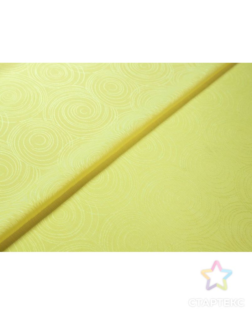Блузочно-плательный шелк жатый с  рисунком "спирали", цвет желтый арт. ГТ-7714-1-ГТ-39-9340-2-9-1 6