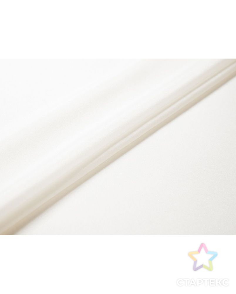 Блузочно-плательный шелк мерцающий, узкий, цвет белый арт. ГТ-7718-1-ГТ-39-9346-1-2-1 2