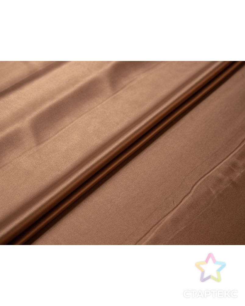 Атласный блузочный шелк золотисто-коричневого цвета арт. ГТ-7760-1-ГТ-39-9597-1-14-1 2